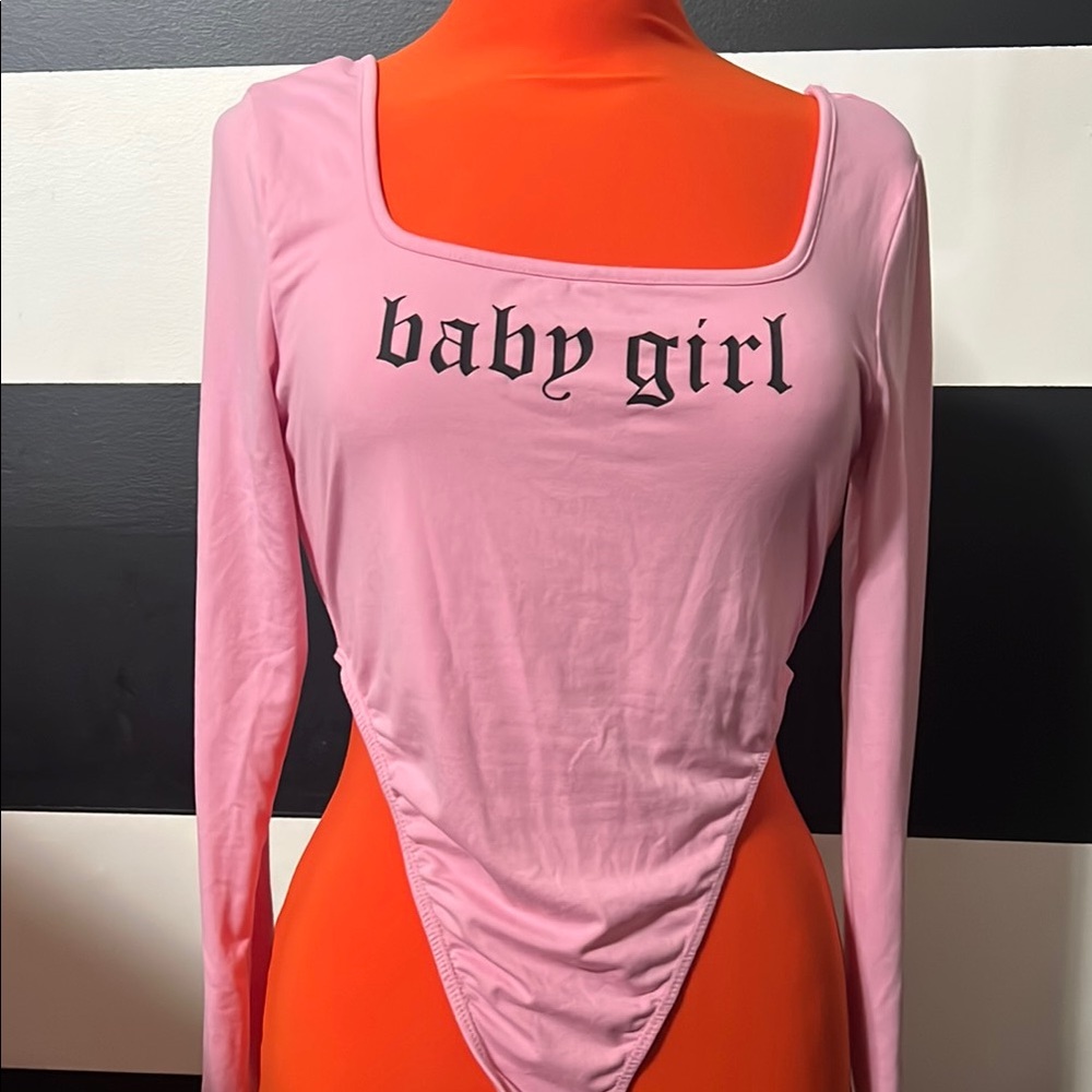 Pink 'baby girl' Long Sleeve Bodysuit